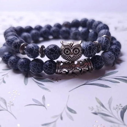 Natural Stone Owl Bracelet - NuroHub