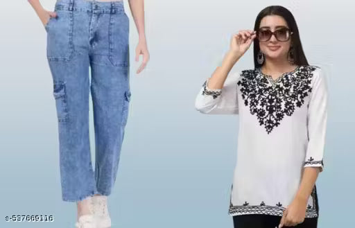 BLACK KURTI DHOL 6 POKIT COMBO