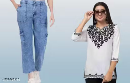 BLACK KURTI DHOL 6 POKIT COMBO