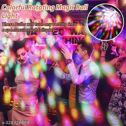 Golden Jumbo LED Disco Bulb with Bright Strobe Effect – Festive Lighting (Pack Of 2)