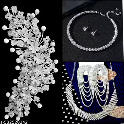 Fancy Tiara Necklace Choker -for women & girls