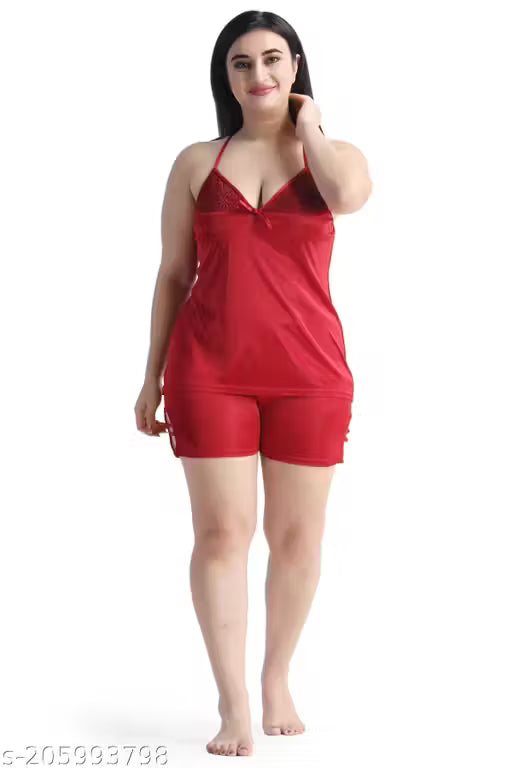 Women's nighties 6 pic nighty with Robe nicker-top Bikini soft/Comfortable all night Sleepwear