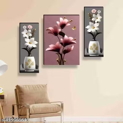 Set Of 3 Wall Painting For Living Room Home Décor Gift Item Etc