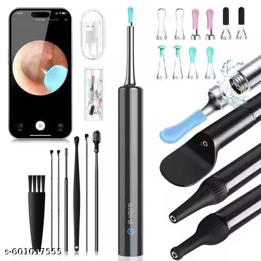 Earwax Removal Kit with 1080P HD Camera, WiFi Otoscope, LED Light & Ultra Fine 4.5mm Lens