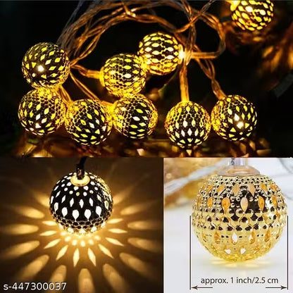 Moroccan Ball 11ft 14 LED Fairy String Light, Diwali Lights for Decoration for Home