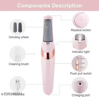 JAYLAA Pedicure Tool – Electric Foot Roller Callus Remover