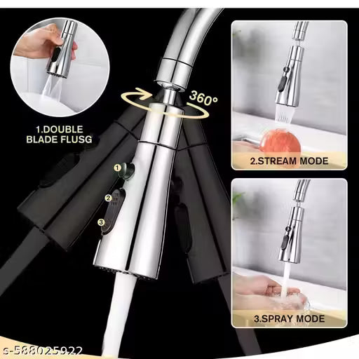 SPLASH HEAD 3 MODES FOR KITCHEN SINK / UNIVERSAL FIT/ PACK OF 1