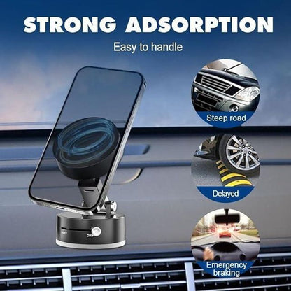 Vacuum Magnetic Suction Phone Holder - NuroHub