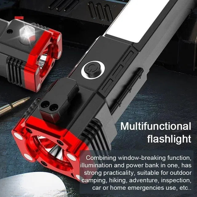 8 in 1 Portable Rechargeable Torch LED Flashlight - NuroHub