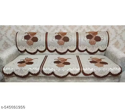 Attractive Home Decor 5 Seater Sofa Cover Set with Table Cover