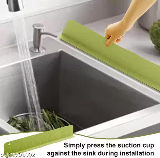 Sink Splash Guard, Sink Splash Guard in Kitchen, Silicone Sink Edge Protector Splash