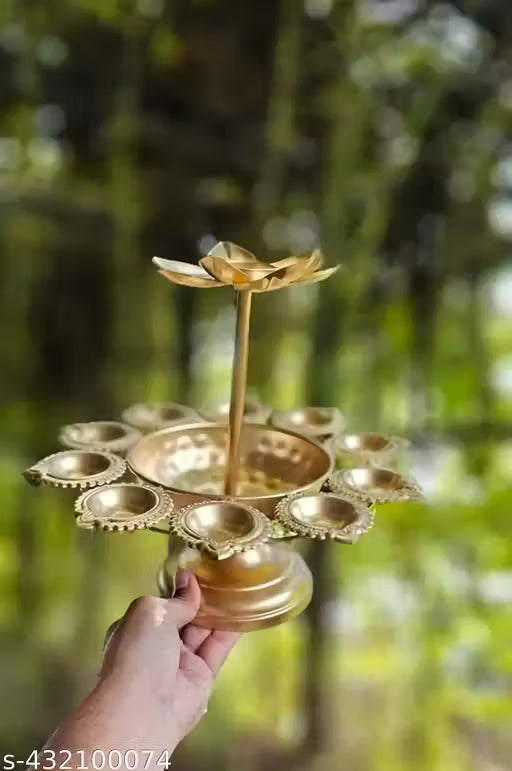 Zs furniture products >> Double layer Urli bowl Handcrafted home decor pooja samagri ganesh decoration saman janmashtami decoration