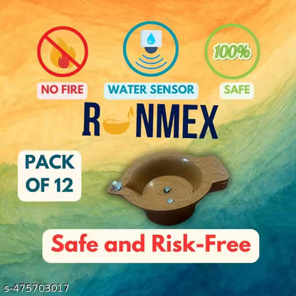 PACK OF 12 PCS WATER LED SENSOR DIYA