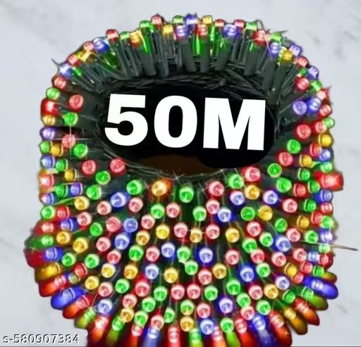 Real Essentials 50 Meter Led String Serial Light, Diwali Ladi Light, Light