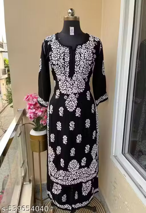 Premium Rayon kurti + Rayon Plazo set