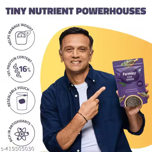 Farmley Chia Seeds I 400g (200g Each) I Chia seeds for weight loss (Pack of 2)