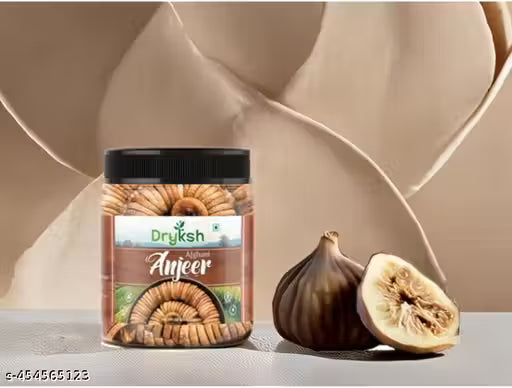 Dryksh Dried Afghani Anjeer 250gm Pack | Dried Figs Ajneer | Rich source of Fibre Calcium | Low in calories and Fat Free