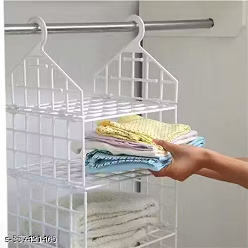 5 Layer Folding Clothes Storage Racks Dormitory Closet