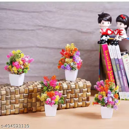 artificial bonsai wild plants pack of - 8 size ( 15 cm ) set of 8 great