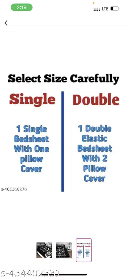 SHIV DECOR 2 makes this attractive double fitted bedsheet