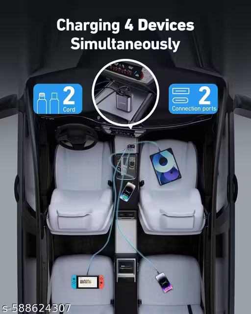 4-in-1 Retractable Car Charger |