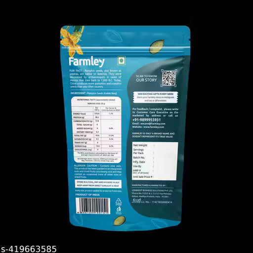 Farmley Premium Seeds Combo Of Pumpkin Seeds, Sunflower Seeds (400 g, Pack of 2)