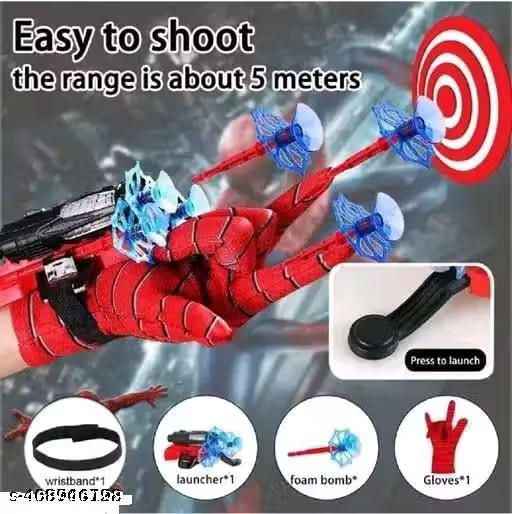 Spider Web Shooters Toy Hero Launcher Wrist Toy Set Spider-Man Web Shooters