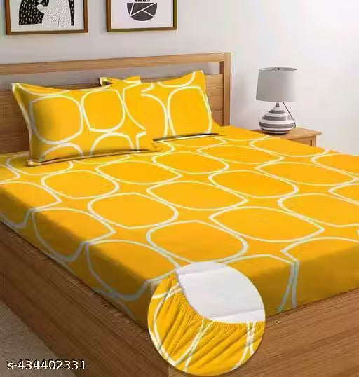 SHIV DECOR 2 makes this attractive double fitted bedsheet