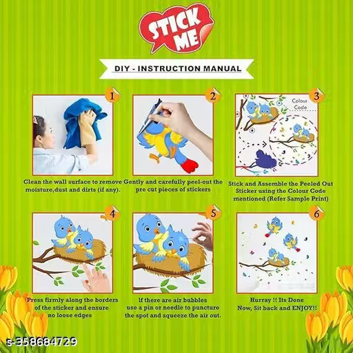 DK DECOR Wall Sticker | Decorative Wall Sticker for Living Room, Bedroom, Office, Hall and Home Decor