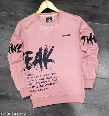 Mens Roundneck Fleece Sweatshirts ,Casual Fashion Wear, Winter Wear Sweatshirt