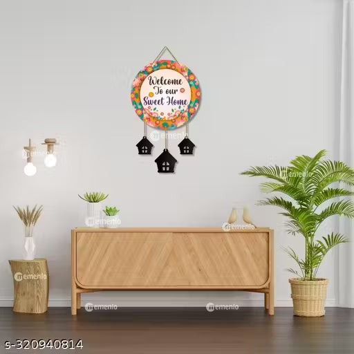 Stylish Welcome to Sweet Home Wall hanging Orange Color