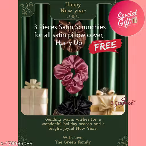 Maroon Red Satin silk Pillow Cover Pack of 2