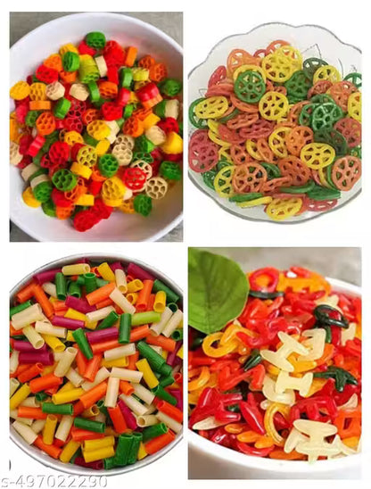 Quality bazar Combo of Golden/ Colourful / Rings / Pipes Fingers fryums Papad Ready to Fry 400 GM