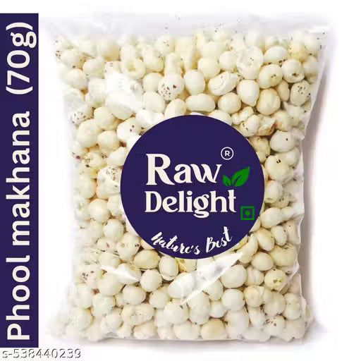 Raw Delight Phool Makhana 70G | Fox nut | Lotus seeds Premium quality