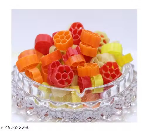 Quality bazar Combo of Golden/ Colourful / Rings / Pipes Fingers fryums Papad Ready to Fry 400 GM