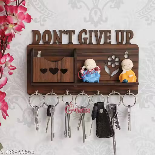 Gajkarna Creations Beautiful key Holder For Wall Dont Give Up Design Key Holders