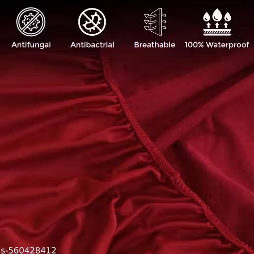 Waterproof Mattress Cover 72*78 inch or 6*6.5 feet 100% Terry Cotton Mattress Protector