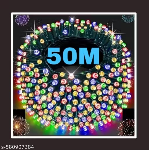 Real Essentials 50 Meter Led String Serial Light, Diwali Ladi Light, Light