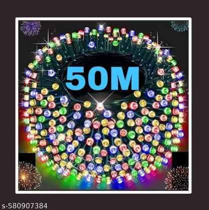 Real Essentials 50 Meter Led String Serial Light, Diwali Ladi Light, Light