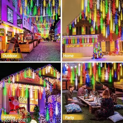 Rain Drop LED Meteor Shower 192 LEDs 8 Tubes (11.8")