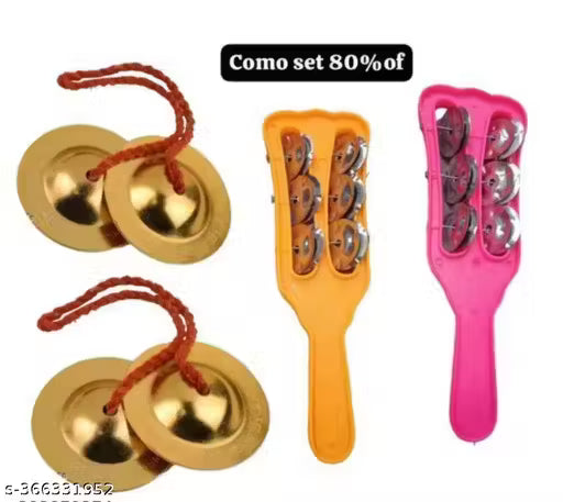 Combo set of 2 majira and 2 jhunjhuna best fot Bhajan