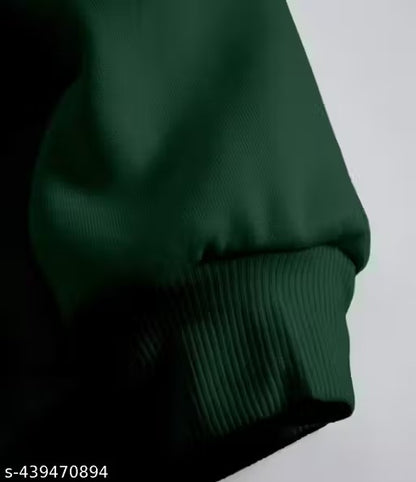 Green sweat shirt coffe Letter print casual crew neck for girls &amp;women