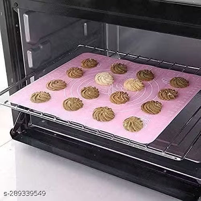 BOQP Silicone Baking Mat (Baking Mat 50 * 40 cm) (Blue)