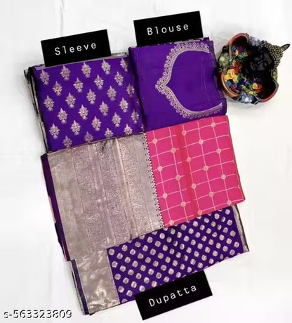 Kanjiveram Silk pure Zari lehanga with blouse along with Duppta