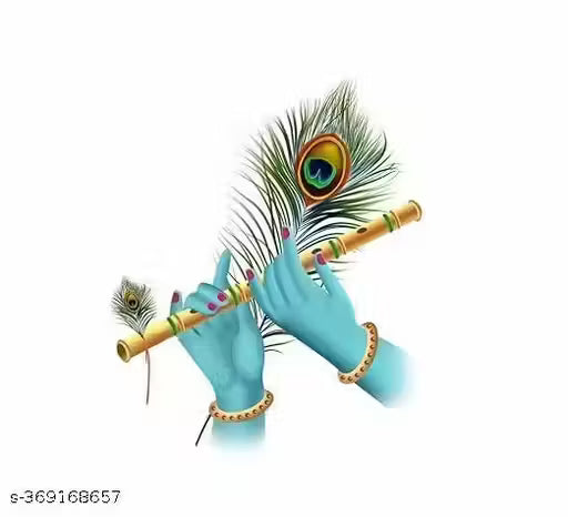 krisna flute wall sticket