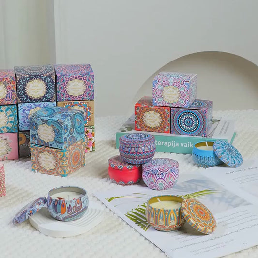 4.5cm Scented Tin Candle (Pack of 1) (Multicolor)