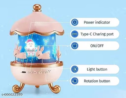 Bunny Carousel Night Light Projector