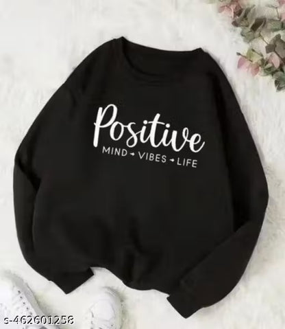 Fancy Designer Printed Sweatshirts Roung Neck Hoodie For Women's