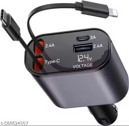 4-in-1 Retractable Car Charger |