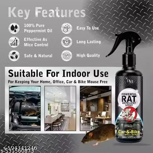 🐭 PADAM NETRA Herbal Rat Repellent Spray – Eco-Friendly | Pack of 1